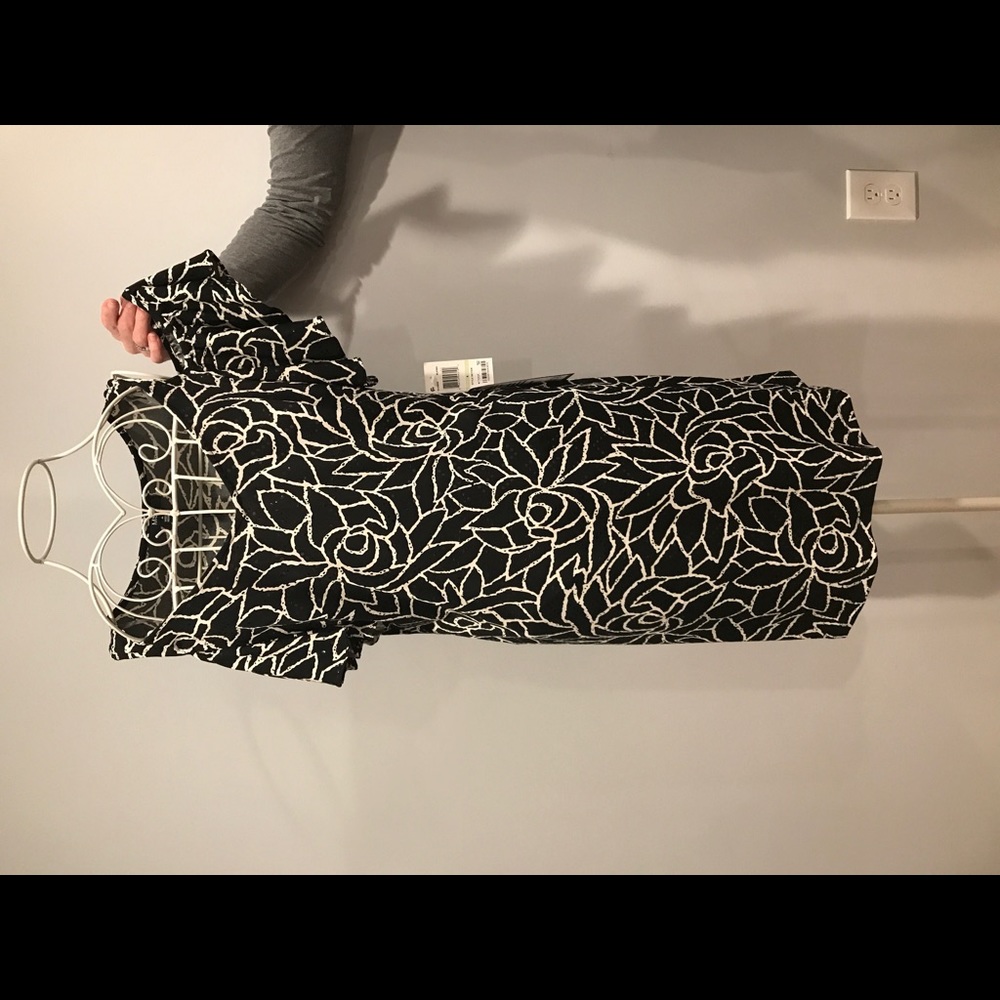 Black and White Floral Dress